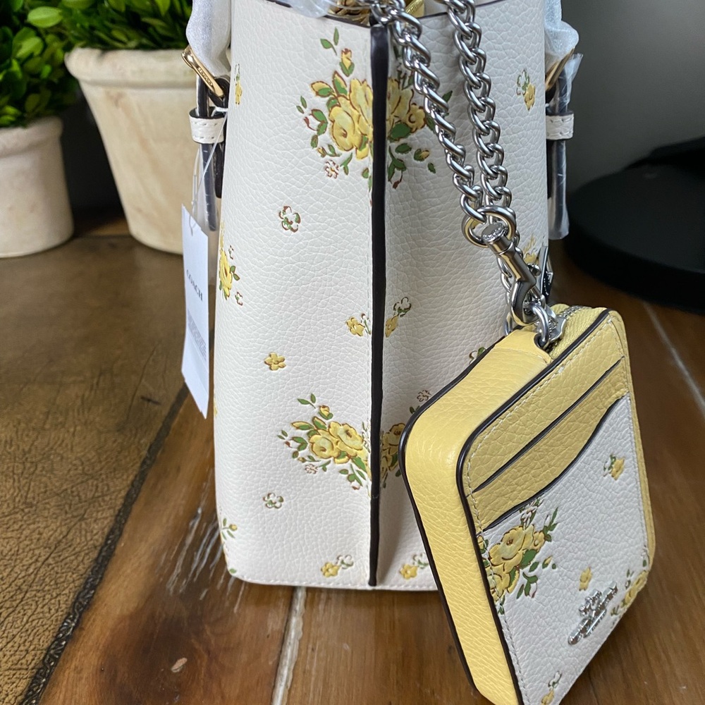 Coach NWT Mollie 25 Flower Pot and Zip Card Holder ID Wallet - Picture 8 of 15